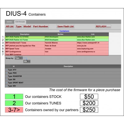 DIUS Flasher 4.0 Stock firmware SSV